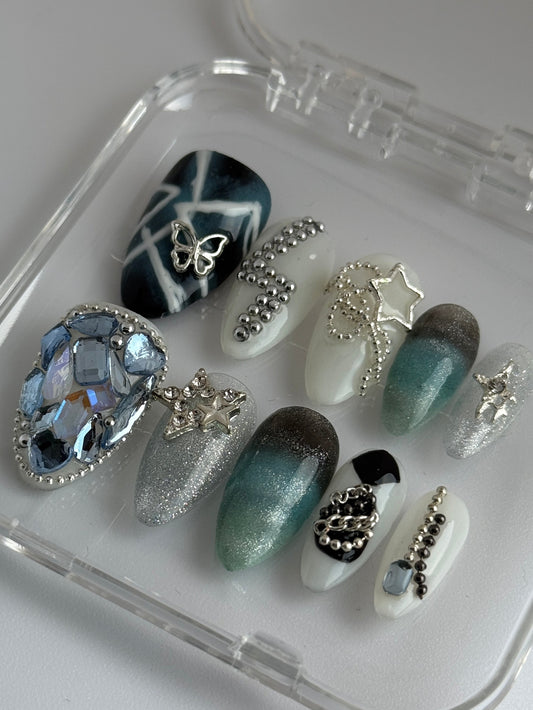 Zerobaseone Press-On Nail Set